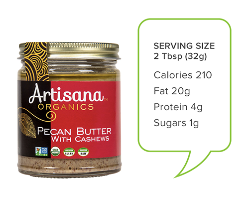 peanut butter alternatives | pecan butter with cashews