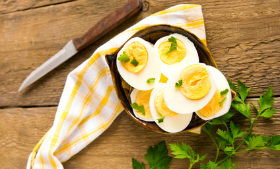 Hard boiled eggs