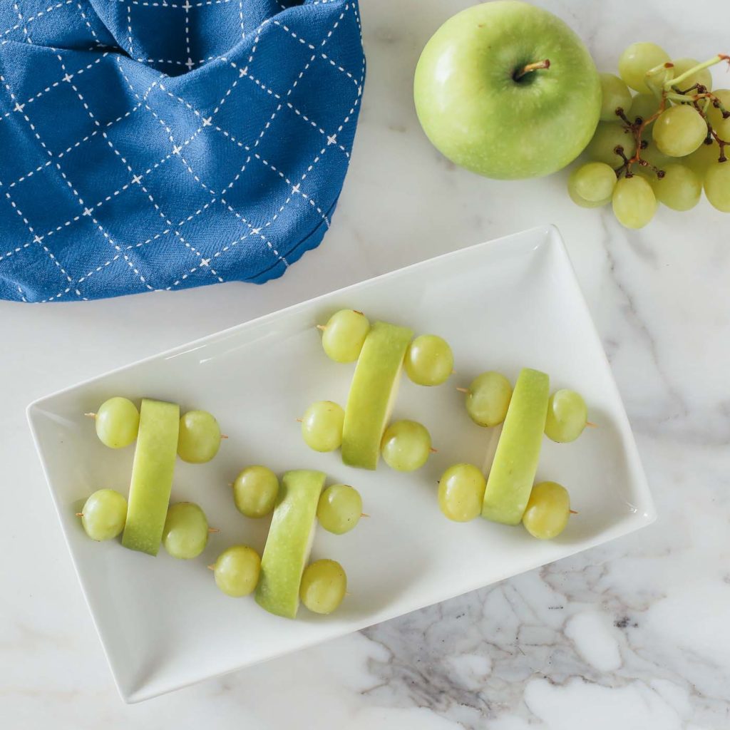 playdate snacks apple cars