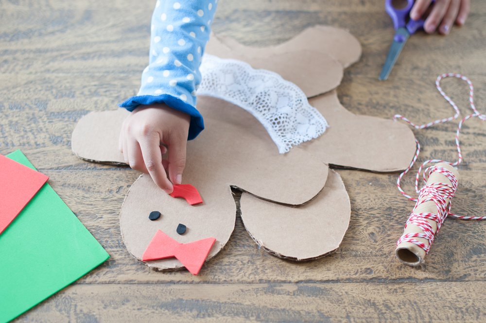 gingerbread man cardboard box