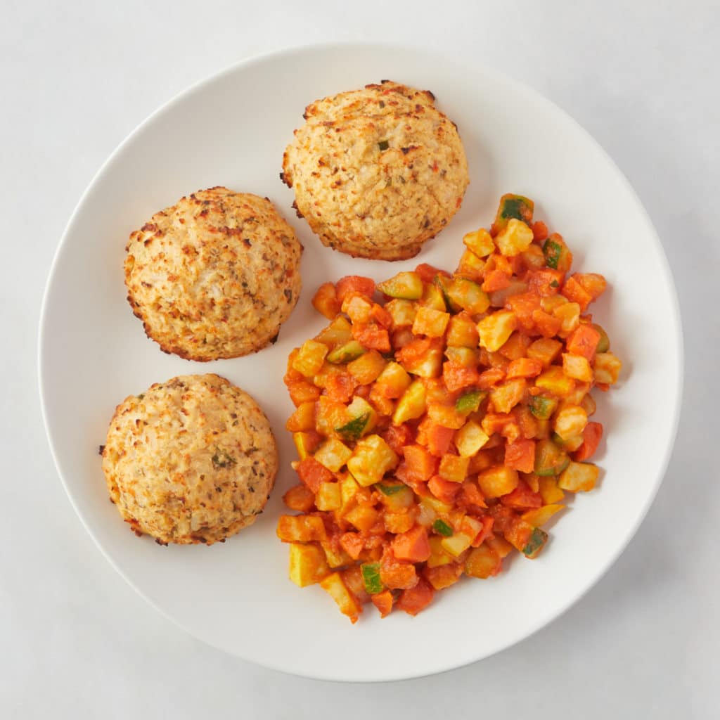 lentil meatball kids meal