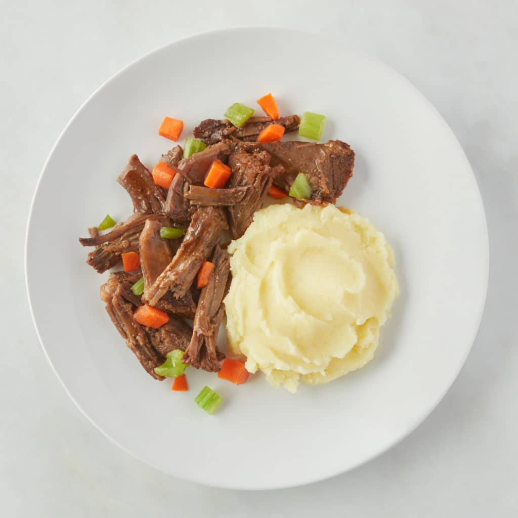 Pot Roast with Mashed Potatoes Kids Meal
