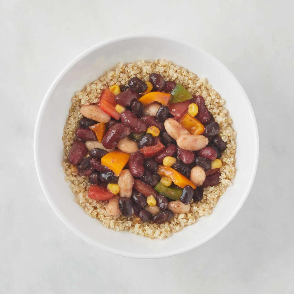 chili quinoa bowl