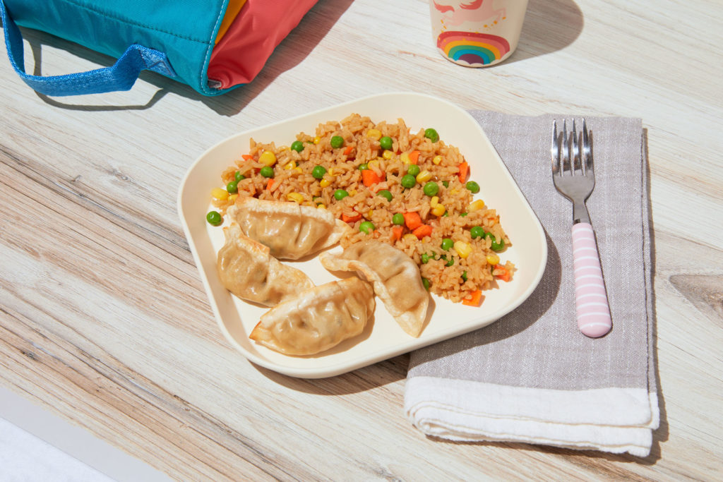 Veggieful Potstickers with Rainbow Rice | Nurture Life